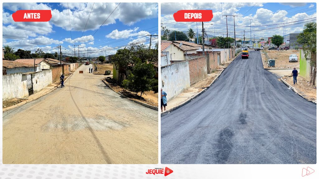 Prefeitura de Jequié inicia pavimentação asfáltica de novas ruas no bairro Pompílio Sampaio