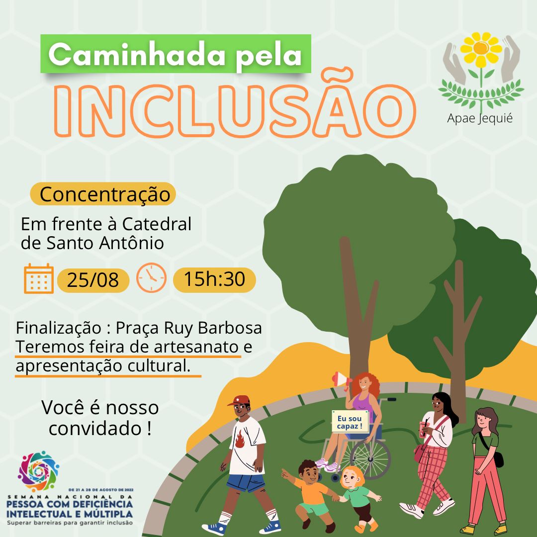 APAExone-se: caminhada pela inclusão de pessoas com deficiência intelectual APAExone-se: caminhada pela inclusão de pessoas com deficiência intelectual