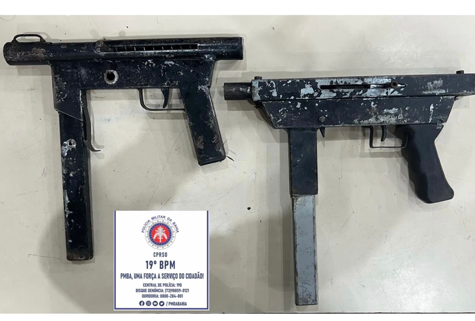 Polícia Militar prende bandido com 2 submetralhadoras em Jequié Polícia Militar prende bandido com 2 submetralhadoras em Jequié