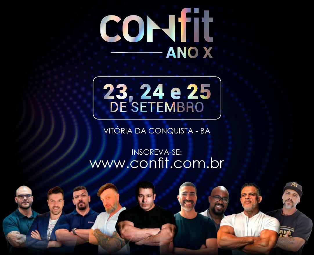 Inscrições abertas para o CONFIT: maior evento fitness da Bahia Inscrições abertas para o CONFIT: maior evento fitness da Bahia