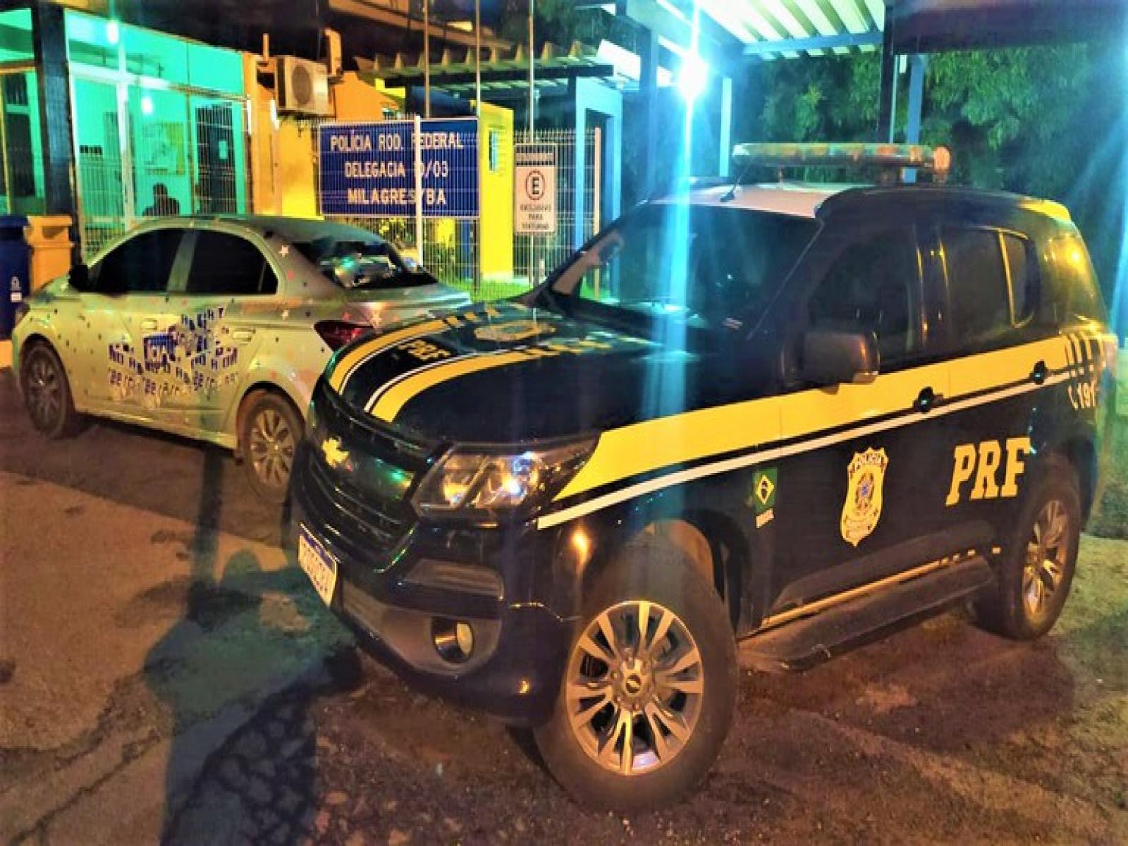 Carro anunciado em rifa é aprendido na BR 116 com caracteres adulterados e utilizando placas clonadas