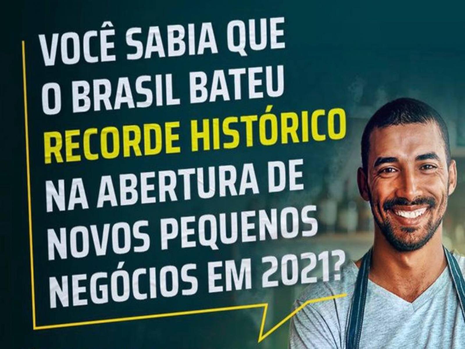 Quantidade de pequenos negócios abertos no Brasil em 2021 é a maior da história