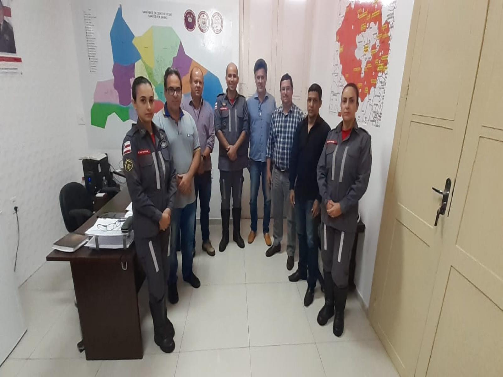 Reunião de alinhamento de ações de prevenção do 8°GBM com ACIJ e CDL