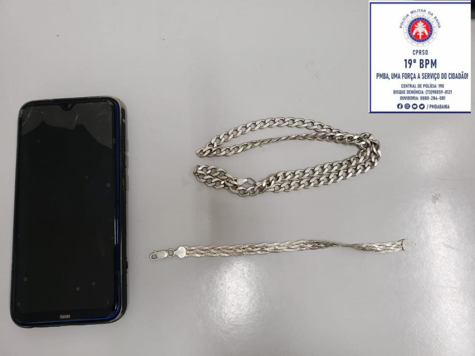 Policia Militar realiza prisão de suspeito de roubo de jóias em Jequié