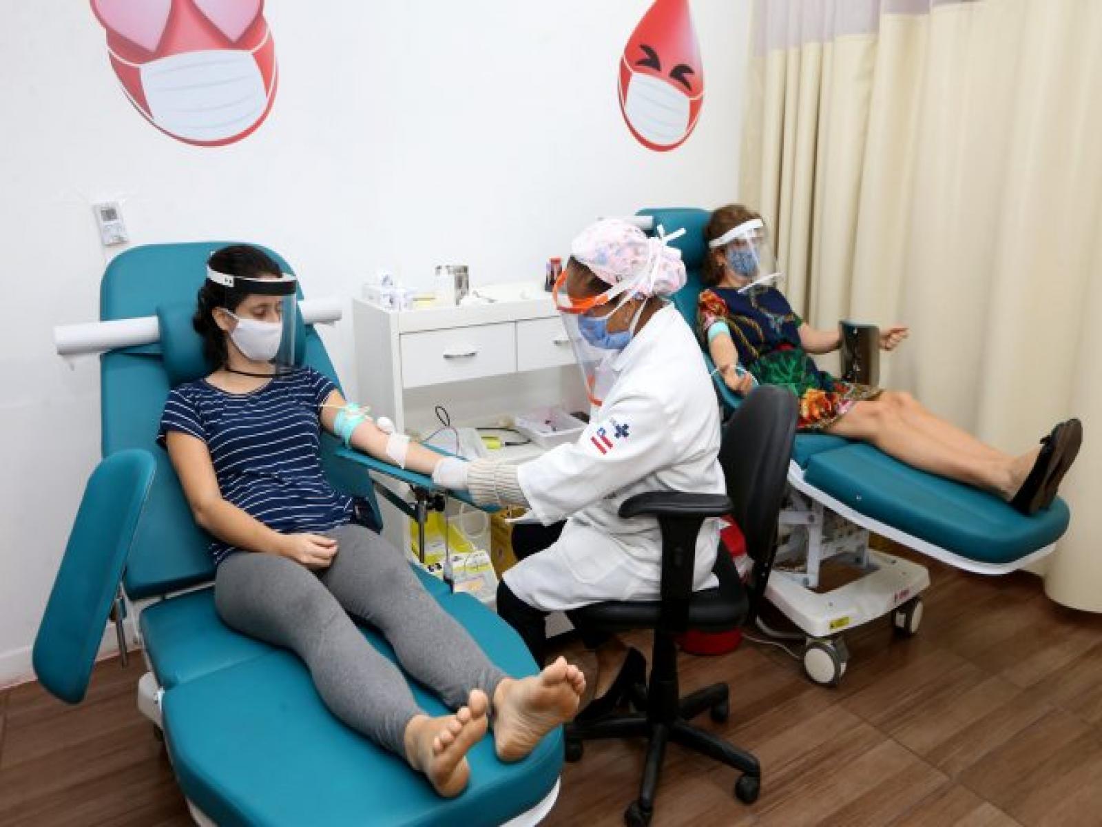 Hemoba adota novos critérios para doação de sangue em relação a infecções por Covid-19