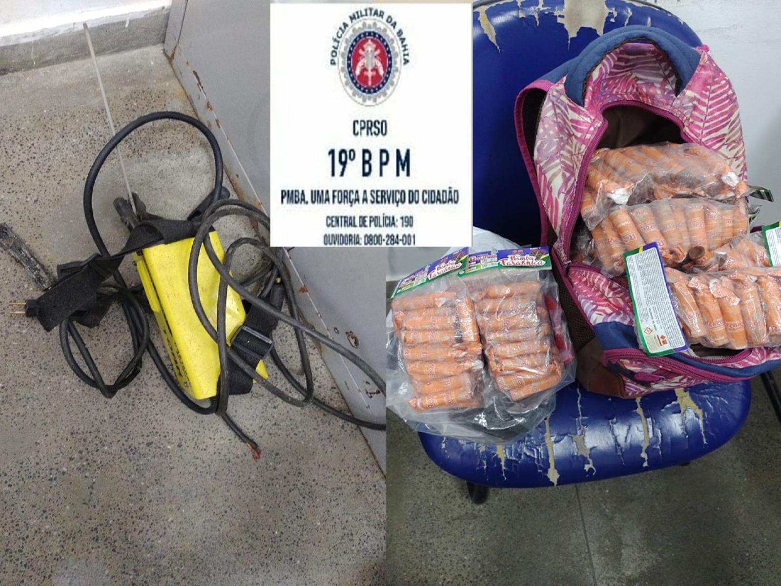 Loja de fogos de artifício foi arrombada e polícia prende ladrão e receptador