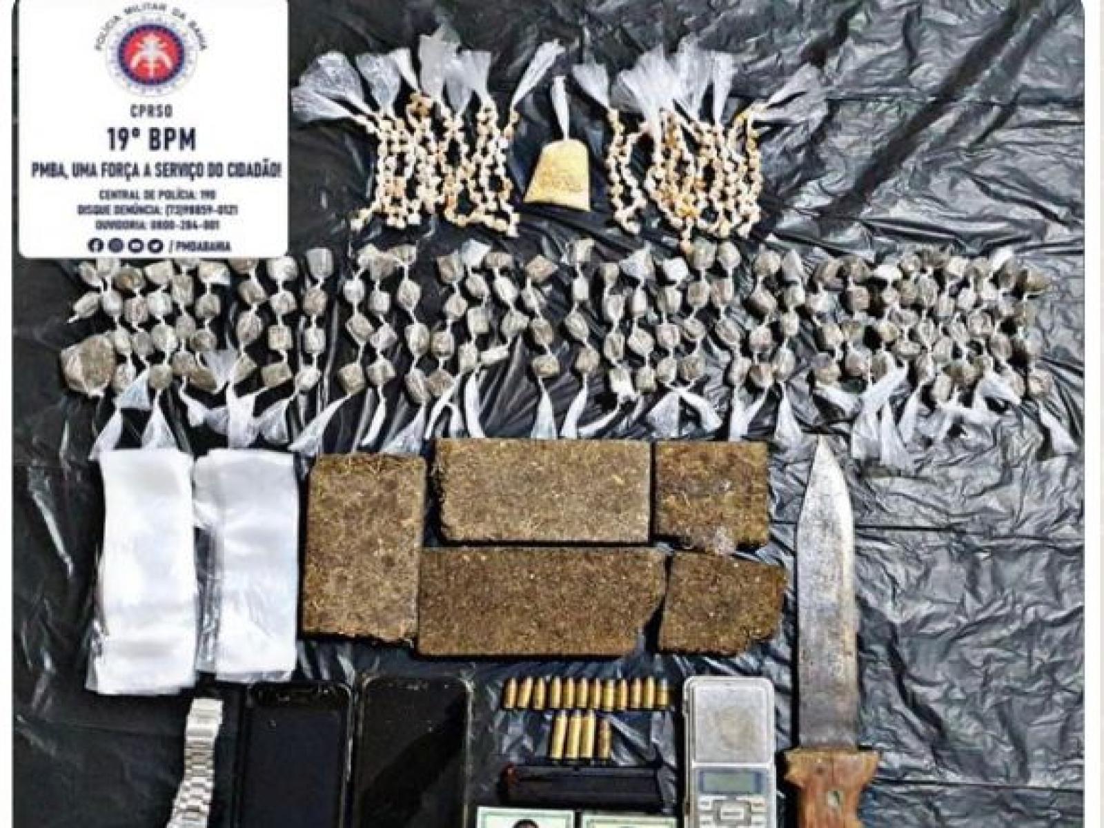 Santa Inês: Polícia Militar troca tiros com bandidos e apreende drogas