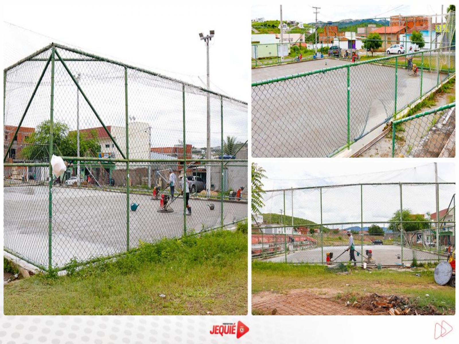 Prefeitura de Jequié segue com requalificação das quadras poliesportivas