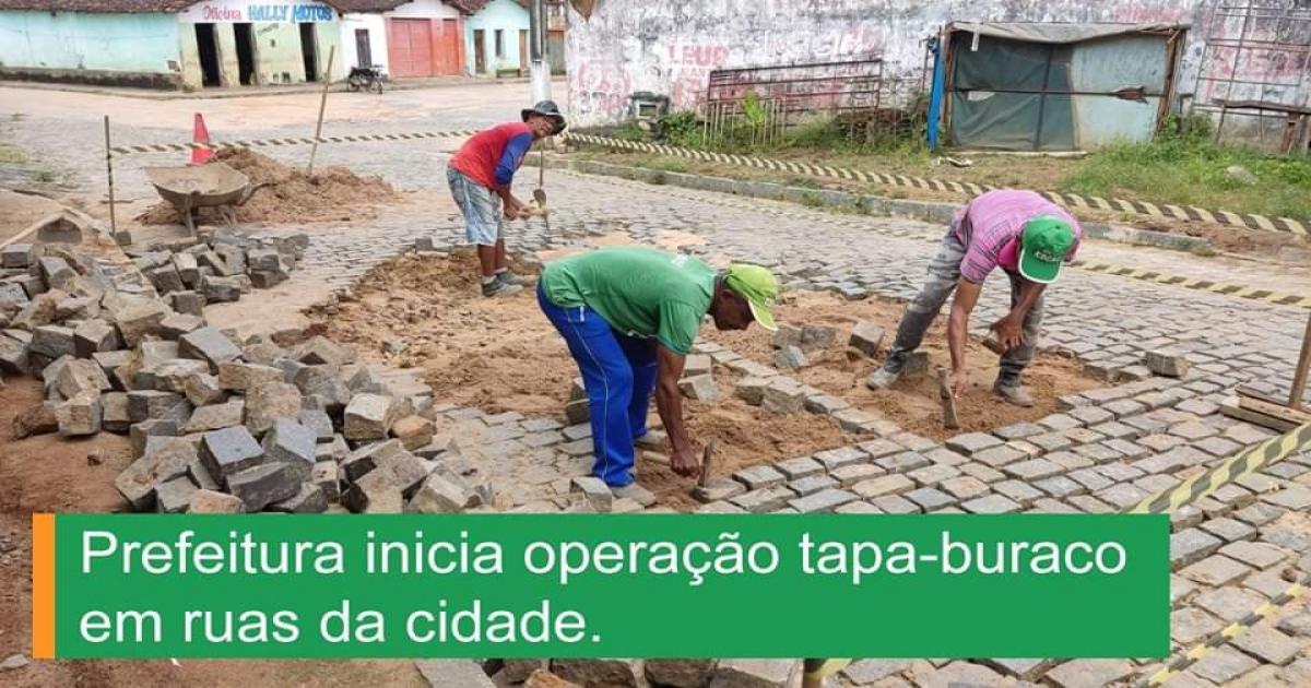 Itagi: Prefeitura inicia operação tapa-buraco em ruas da cidade