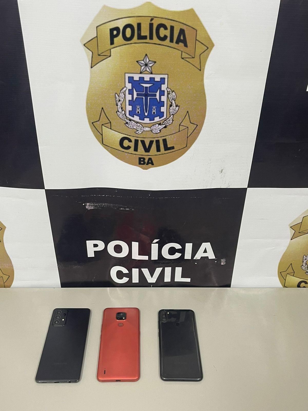 Ipiaú: três celulares foram recuperados e os receptadores  detidos