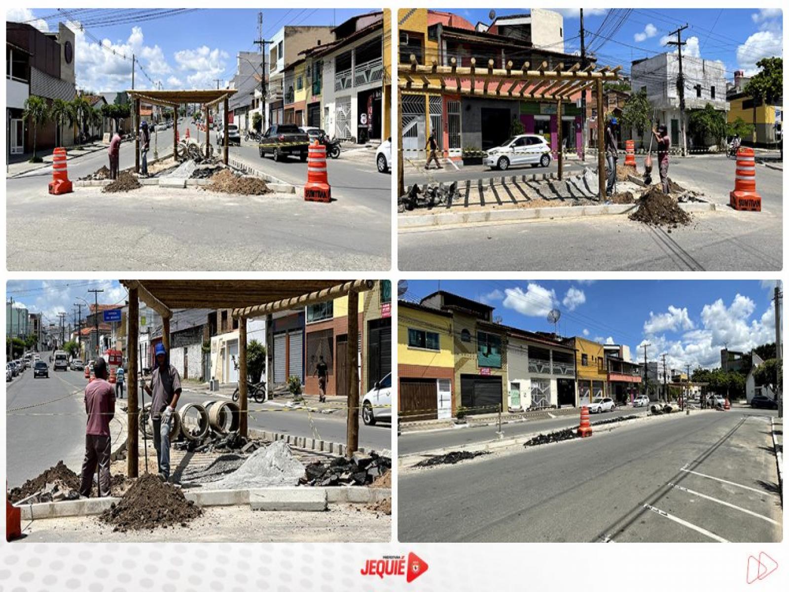 Prefeitura de Jequié promove intervenções de urbanização na Avenida Rio Branco e Avenida São Bernardo