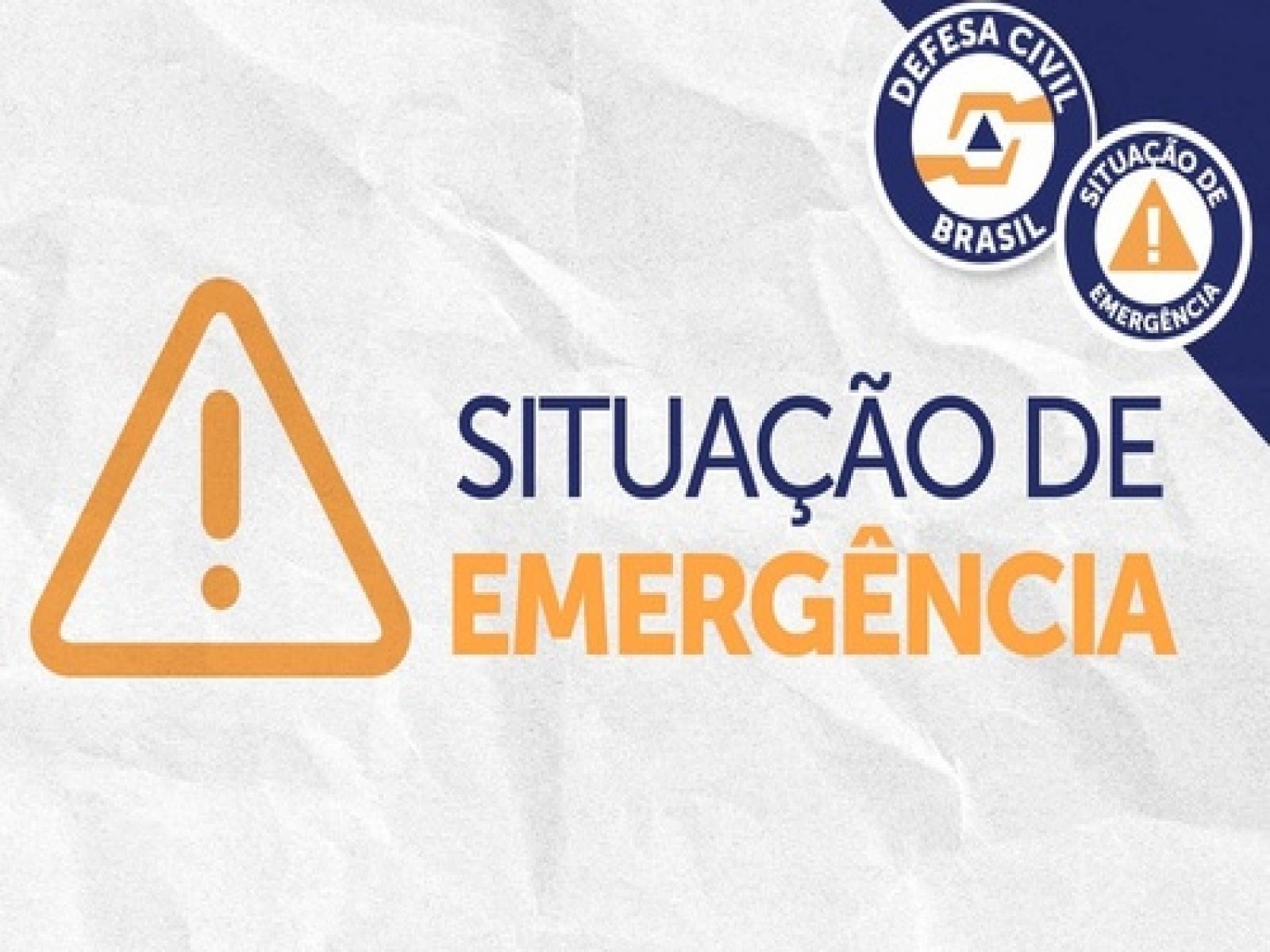 Defesa Civil Nacional reconhece situação de emergência em 54 cidades atingidas por desastres