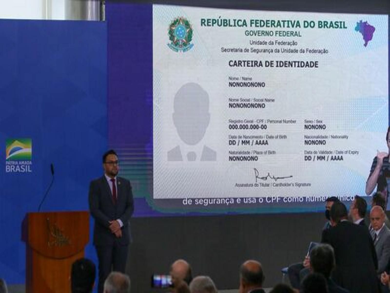 Nova identidade vai reunir todas as informações em um único documento