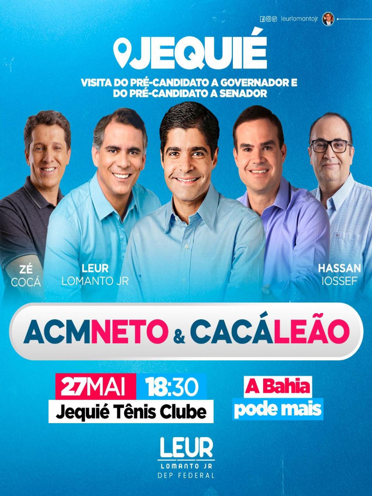 ACM Neto chega a Jequié neste final de semana