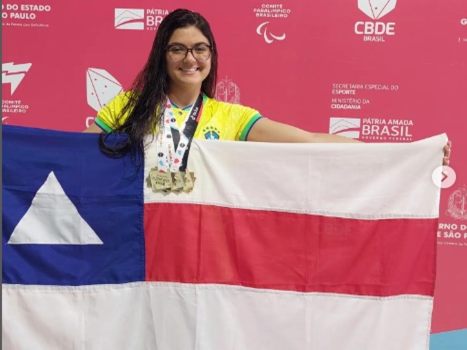 Jequieense conquista a terceira medalha de ouro nos jogos paraolímpicos estudantis 2022