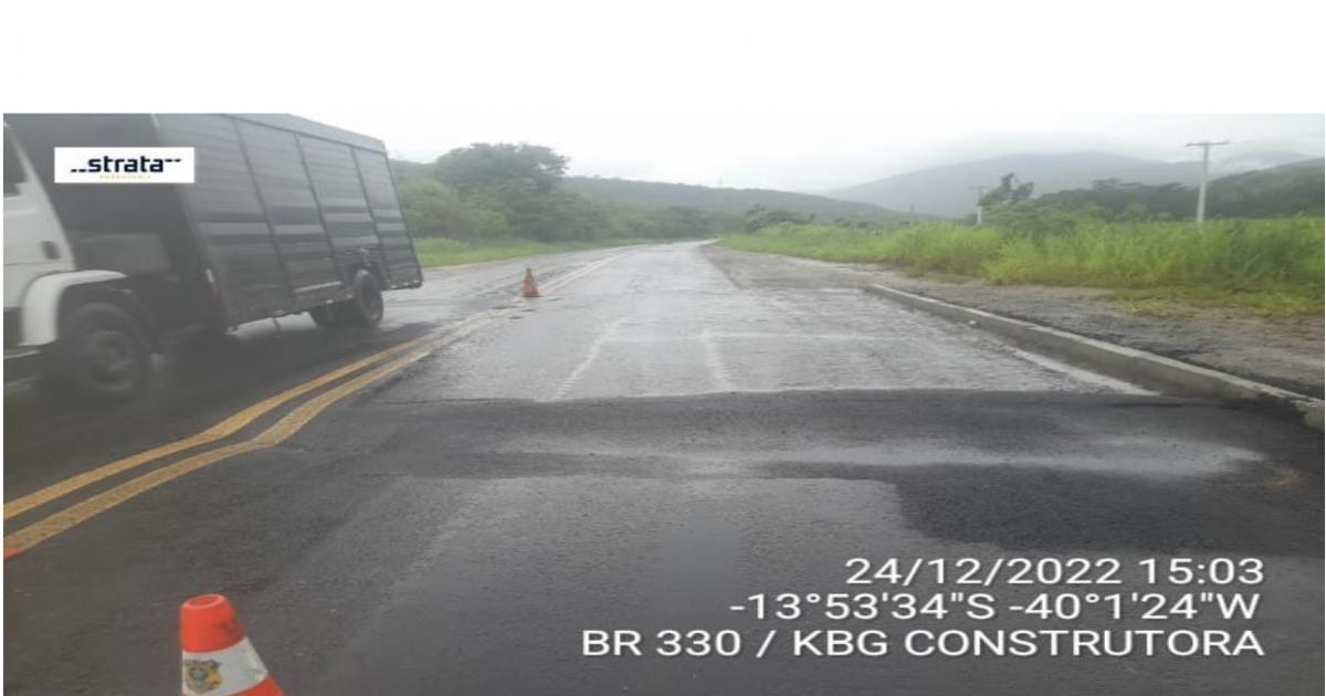 Chuva provocou rompimento de parte da BR 330 em Jequié
