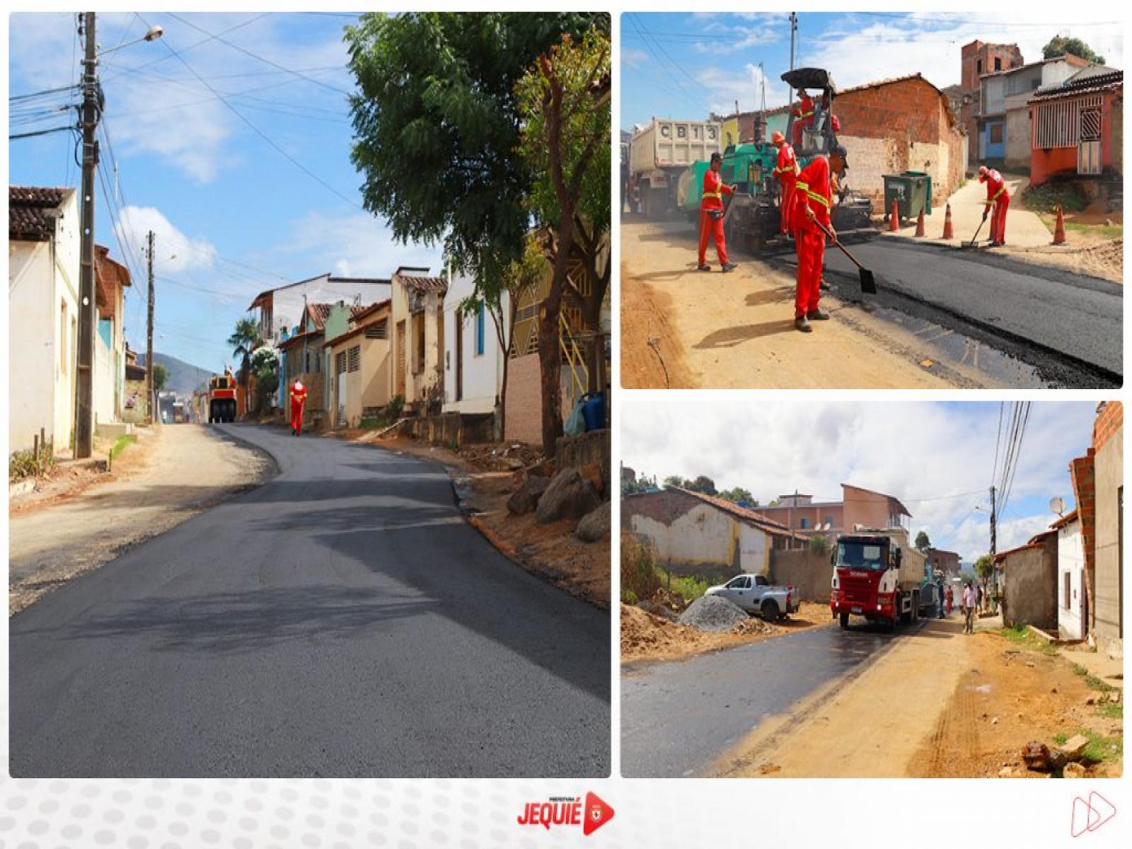 Prefeitura de Jequié segue com investimentos em pavimentação asfáltica e concretagem de vias