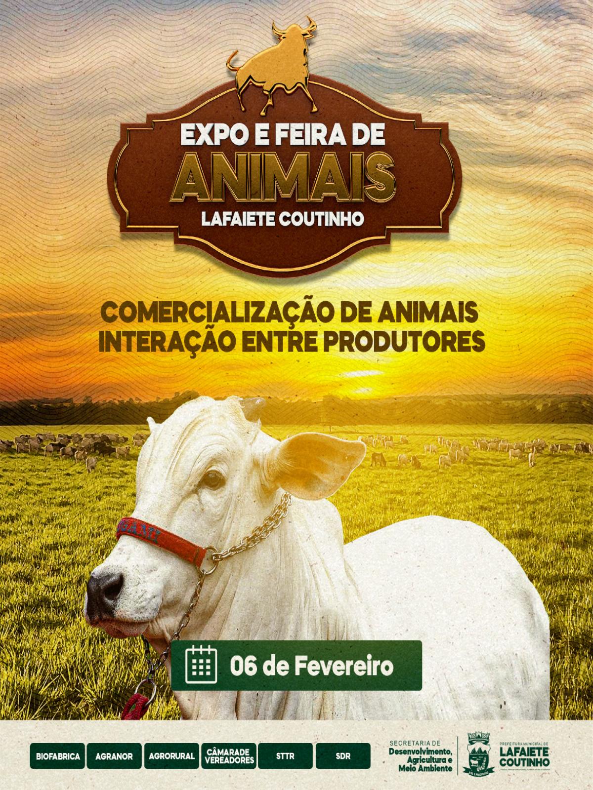 VEM AÍ A PRIMEIRA EXPO E FEIRA DE ANIMAIS DO ANO DE 2022!