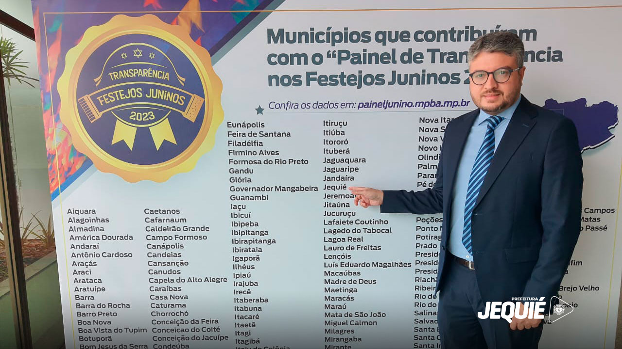 Selo de Transparência do Ministério Público Estadual relativo aos investimentos nos festejos juninos é entregue à Prefeitura de Jequié Selo de Transparência do Ministério Público Estadual relativo aos investimentos nos festejos juninos é entregue à Prefeitura de Jequié