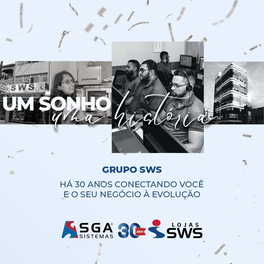 Grupo SWS: há 30 anos conectando você e o seu negócio à evolução Grupo SWS: há 30 anos conectando você e o seu negócio à evolução