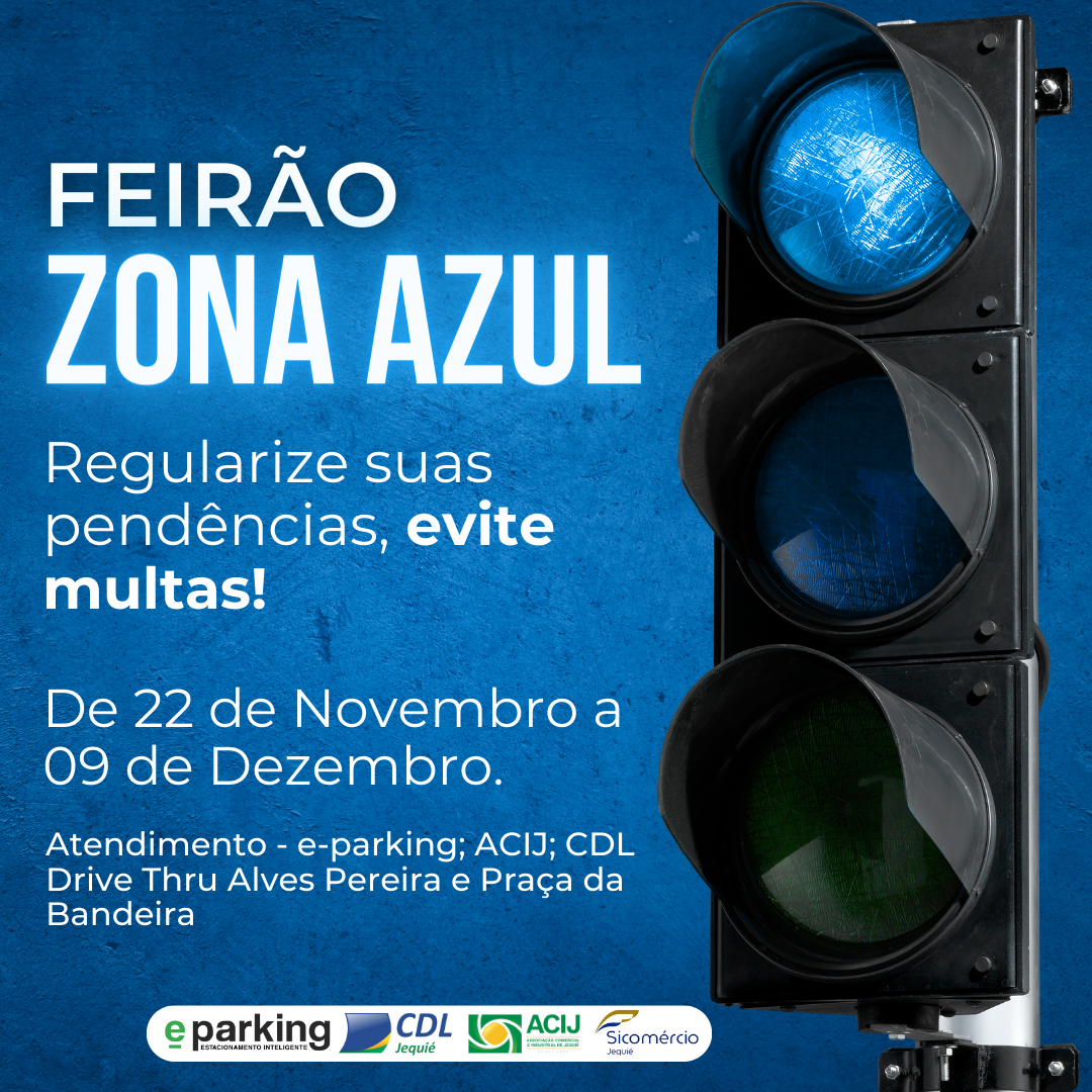 Zona Azul de Jequié lança feirão para quitação de dívidas, quem não pagar será multado Zona Azul de Jequié lança feirão para quitação de dívidas, quem não pagar será multado