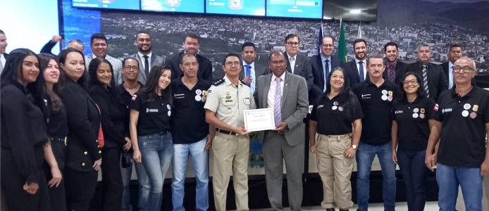 Cicom é homenageado pelo vereador Soldado Gilvan por ocasião de seus 10 anos de implantação na cidade Cicom é homenageado pelo vereador Soldado Gilvan por ocasião de seus 10 anos de implantação na cidade