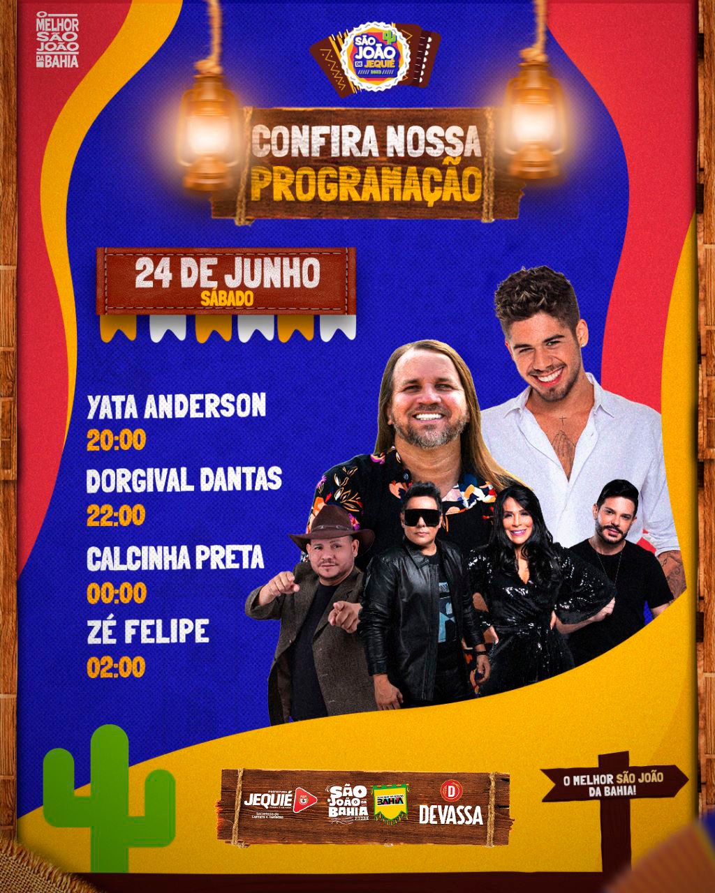 Confira as atrações da terceira noite do São João de Jequié Confira as atrações da terceira noite do São João de Jequié