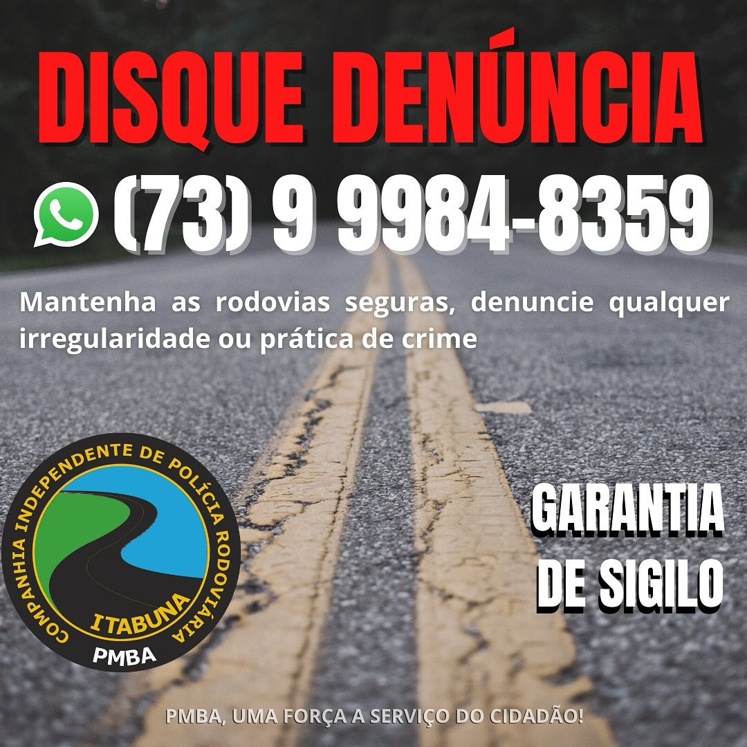 Polícia Rodoviária Estadual lança disk denúncia das rodovias Polícia Rodoviária Estadual lança disk denúncia das rodovias