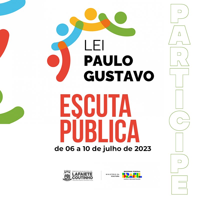 Prefeitura Municipal de Lafaiete Coutinho convoca artistas para discutir Plano Cultural do Município