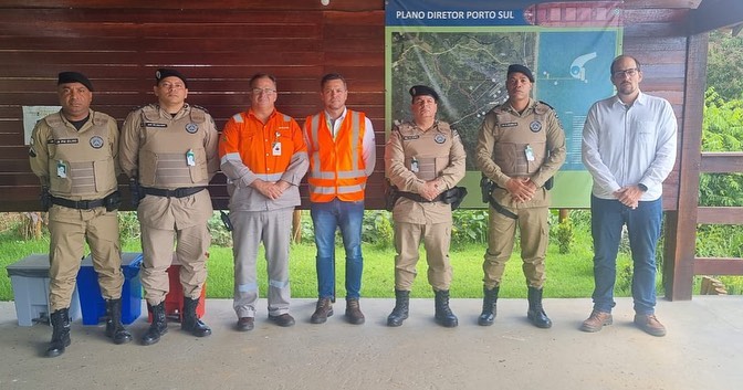 Comando da Polícia Rodoviária inspecionou obras do Porto Sul em Ilhéus Comando da Polícia Rodoviária inspecionou obras do Porto Sul em Ilhéus