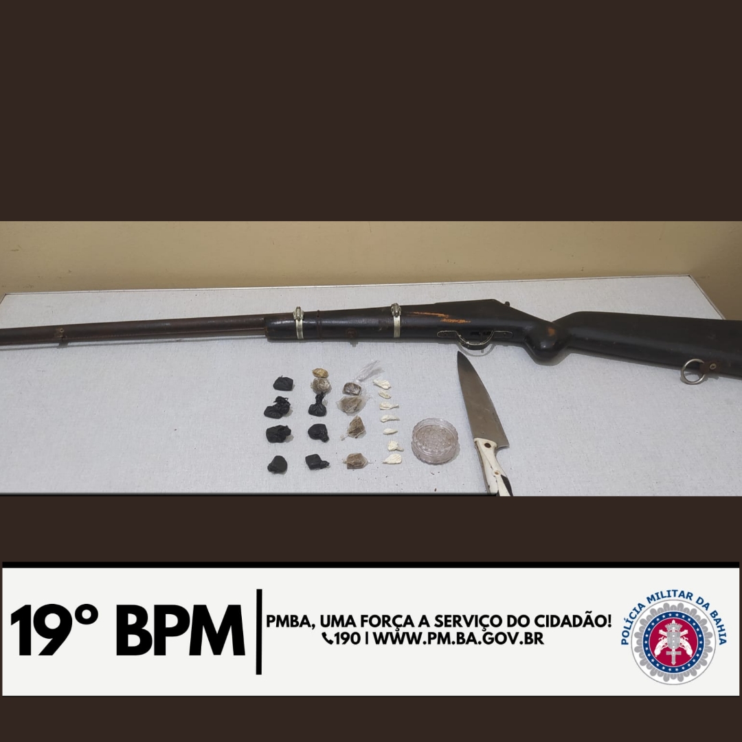 Jitaúna: bandidos abandonaram drogas e armas