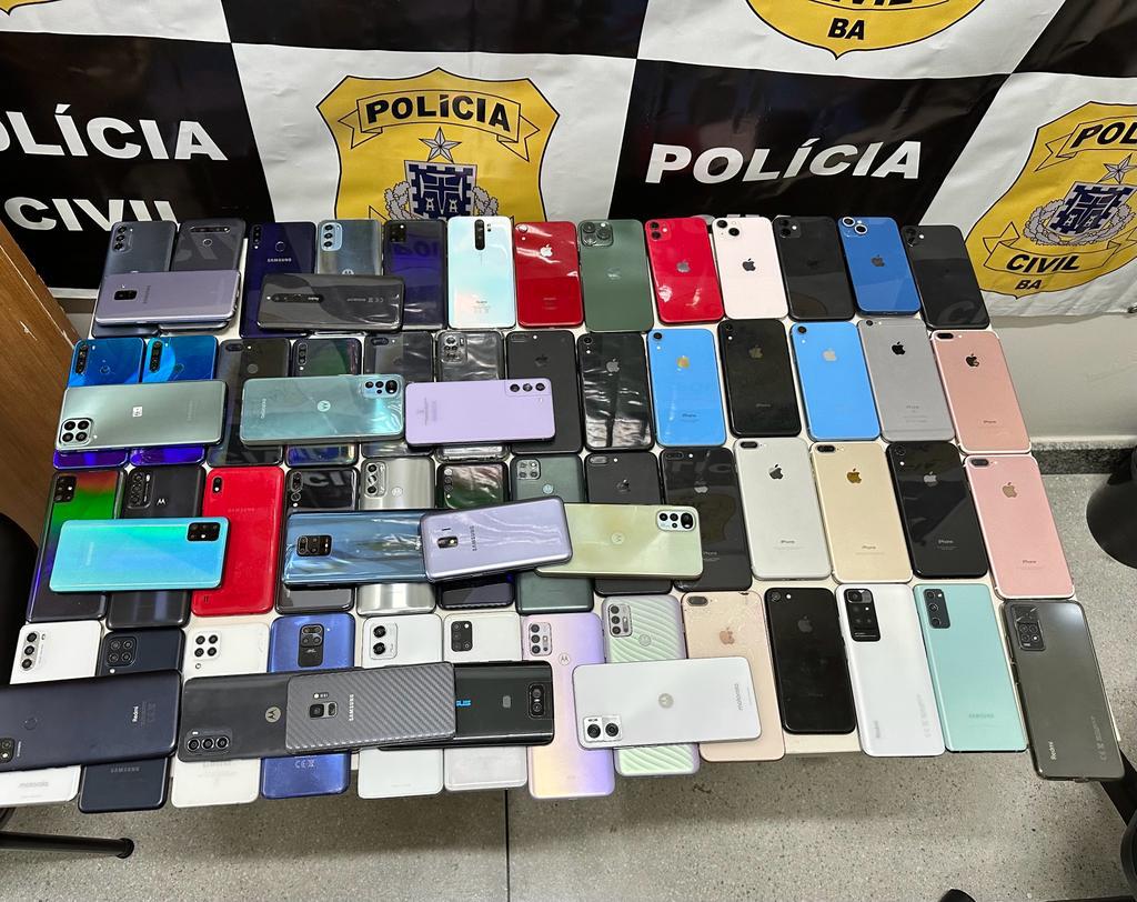 Polícia Civil prende empresário por comercializar de celulares roubados Polícia Civil prende empresário por comercializar de celulares roubados