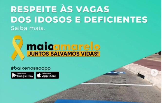 E-Parking alerta: estacionar em vaga de idoso gera multa de R$ 195,23 a perda de 05 pontos E-Parking alerta: estacionar em vaga de idoso gera multa de R$ 195,23 a perda de 05 pontos