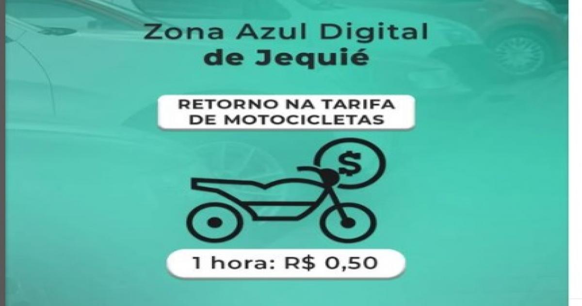 Jequié: Zona Azul inicia cobrança de estacionamento para motocicletas