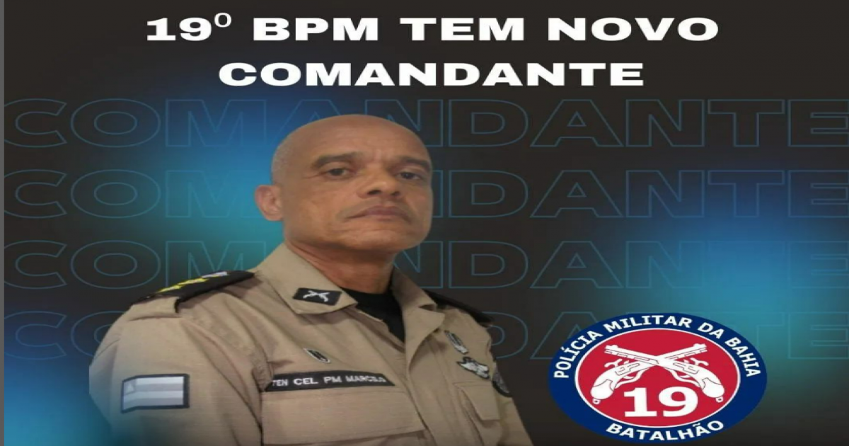 Empossado o novo comandante do 19°BPM