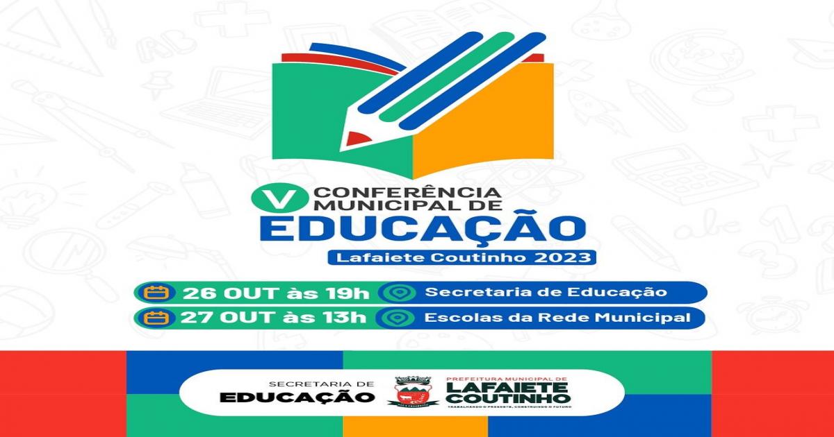 V Conferência Municipal de Educação em Lafaiete Coutinho