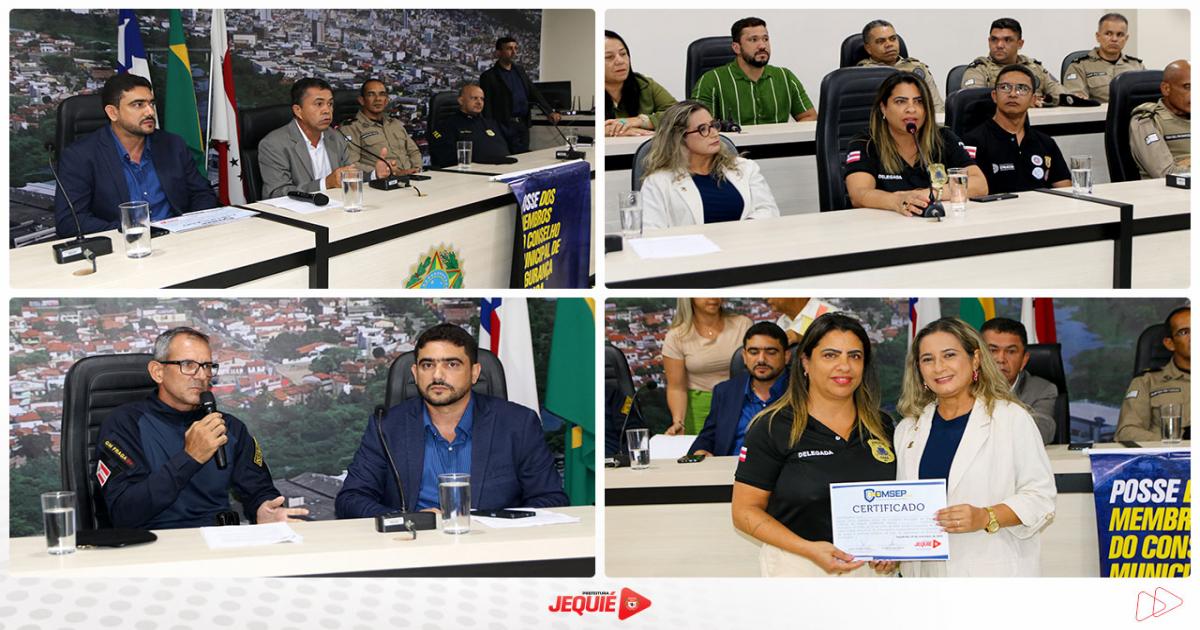 Membros do Conselho Municipal de Segurança Pública são empossados em Jequié