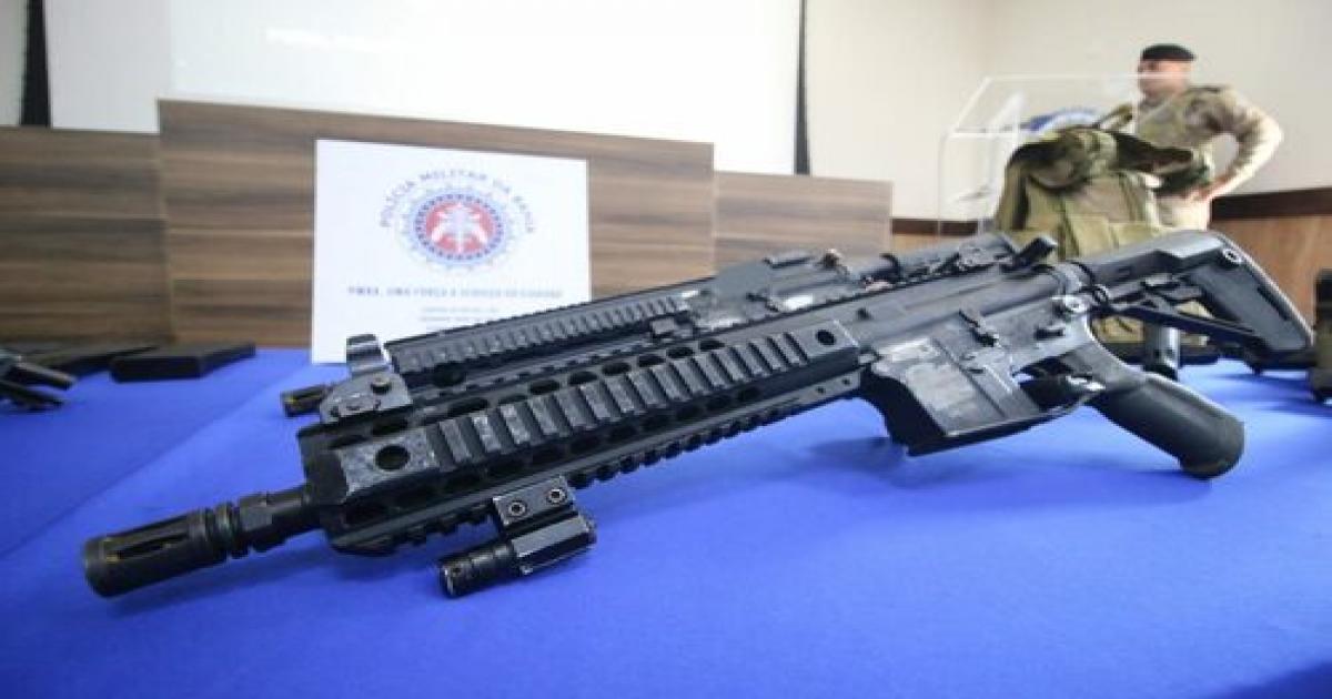 BA: 51 fuzis foram apreendidos este ano, até outubro