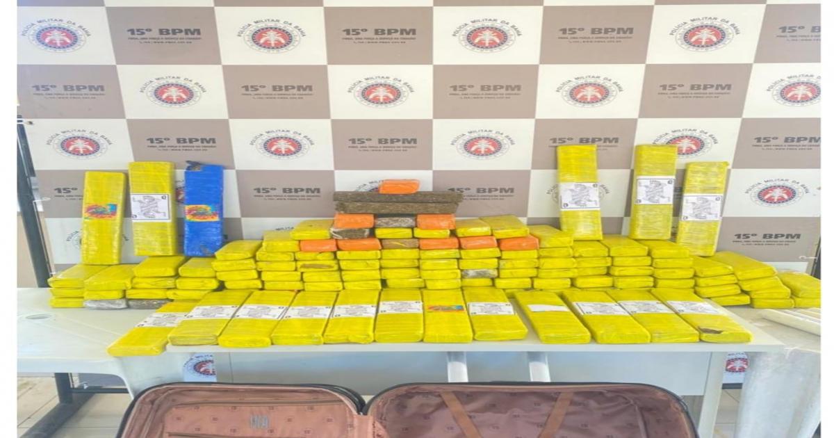 15º Batalhão da PM apreende mais de 120 quilos de maconha em Itabuna