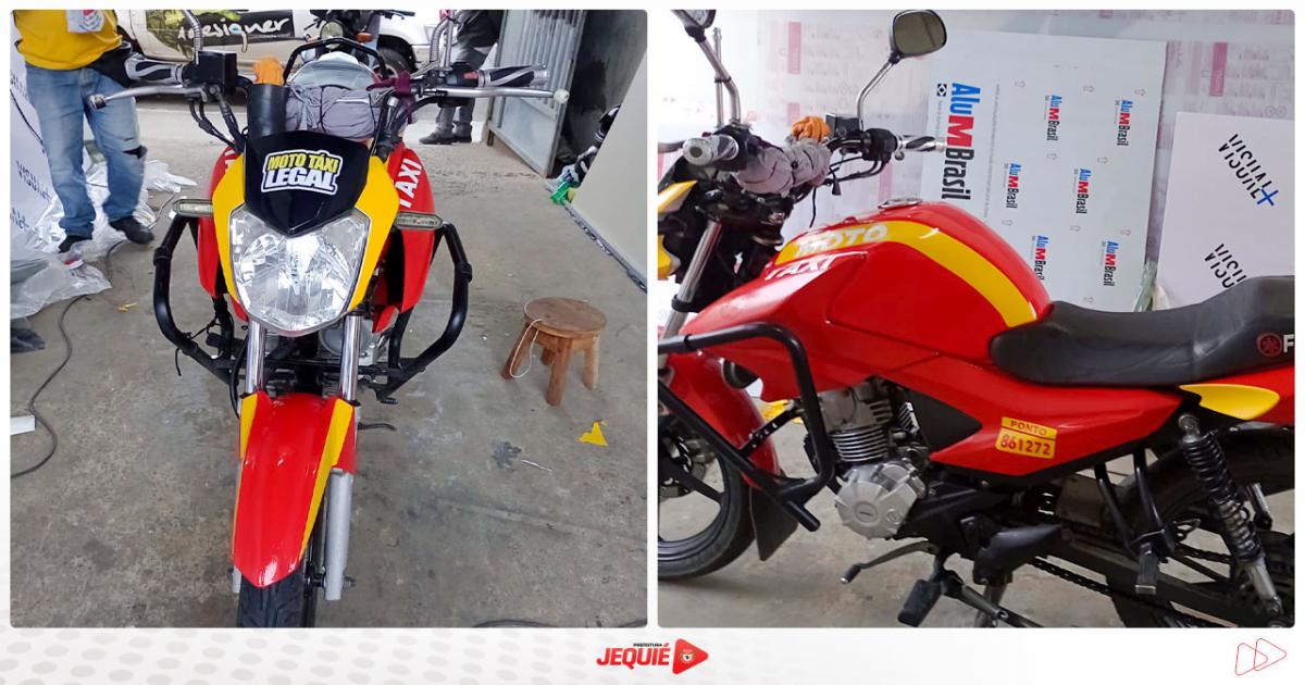 Prefeitura de Jequié inicia identificação visual das mototáxis cadastradas; ação faz parte da etapa de regulamentação do serviço