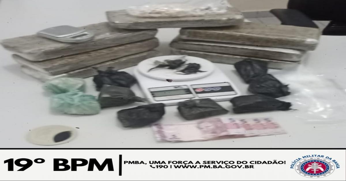 Jitaúna: mulher é flagrada recebendo drogas no entroncamento de Itagi