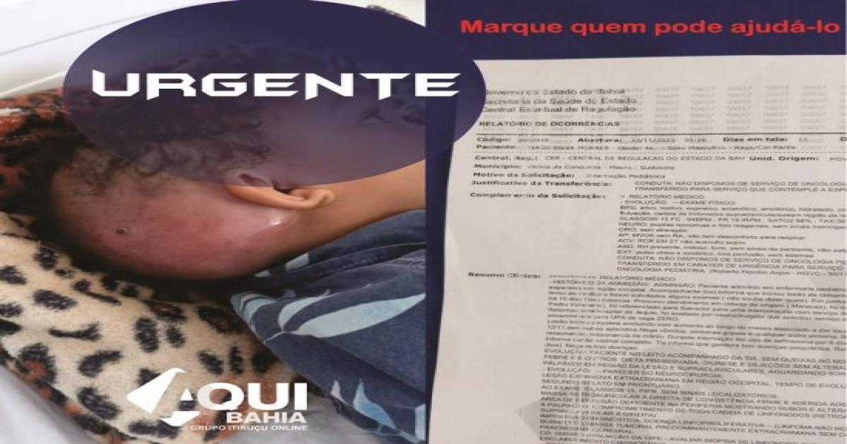 Maracás: Criança de 04 anos necessita de internação pediatra e aguarda regulação