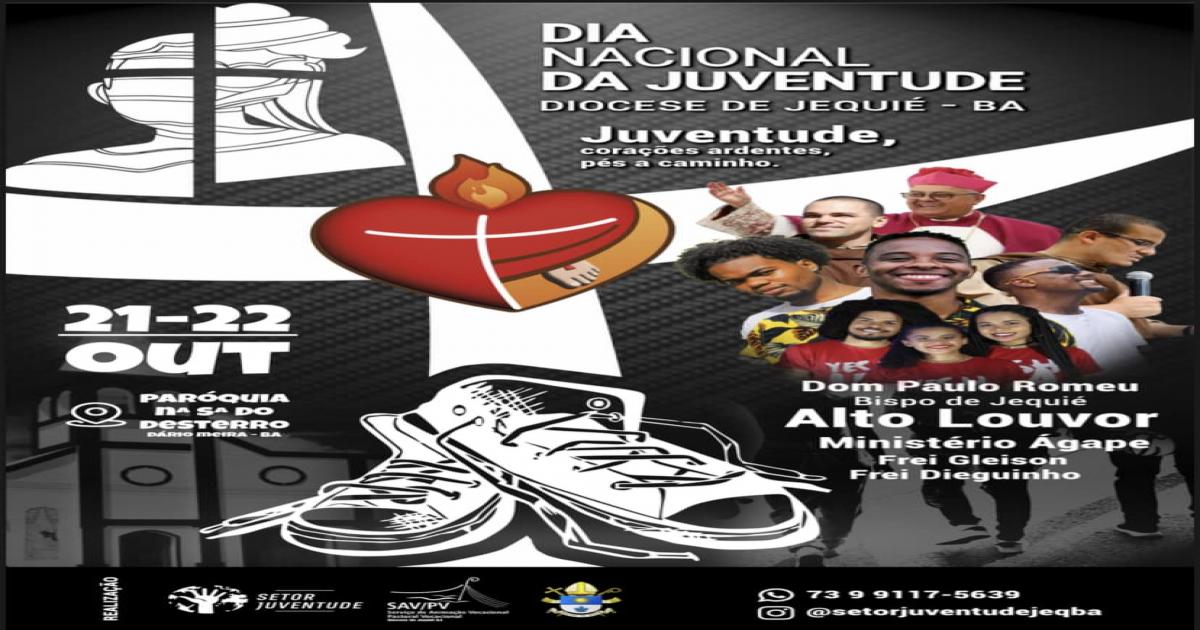 Diocese de Jequié promoverá celebração do Dia Nacional da Juventude