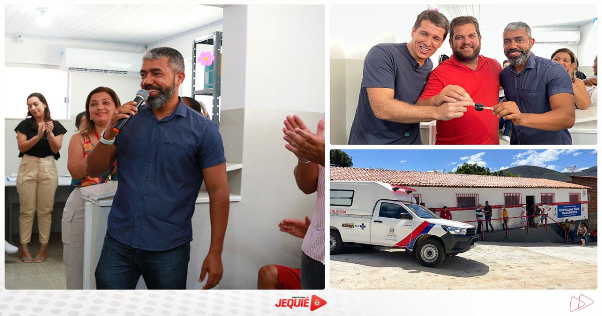 Prefeito de Jequié entrega obras de requalificação da Unidade Básica de Saúde do povoado da Barragem da Pedra