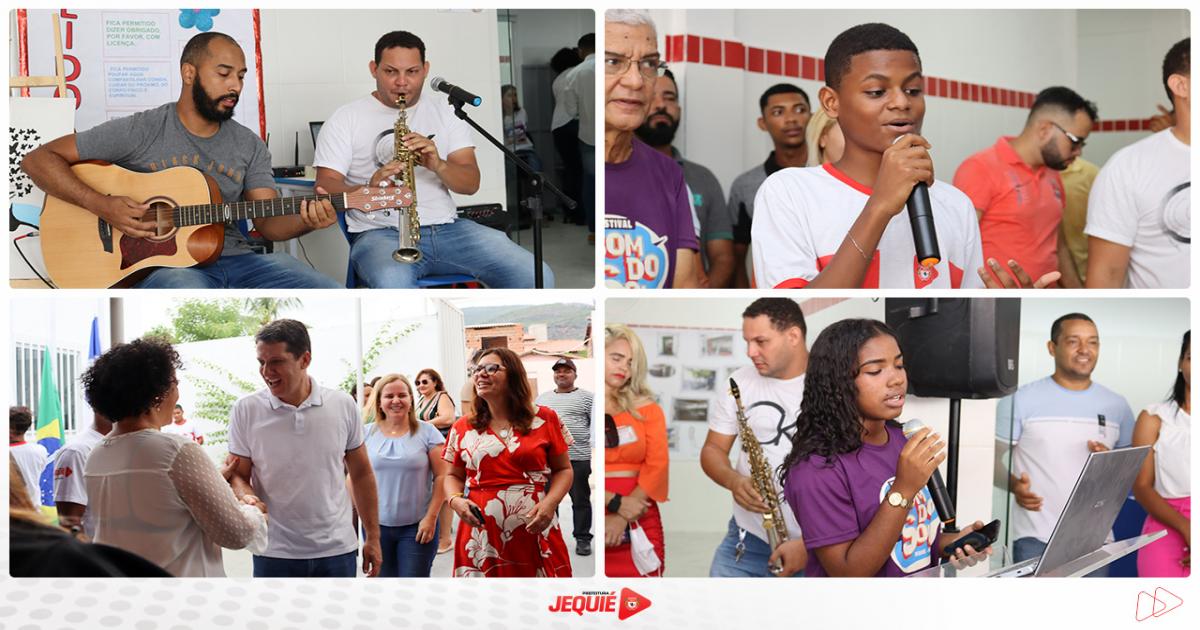 Prefeito de Jequié entrega reforma e ampliação da Escola Municipalizada Anita Rabello e autoriza obras de cobertura da quadra poliesportiva