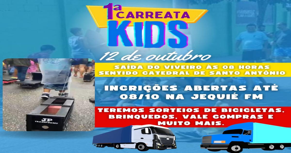 Vem ai a 1ª Carreata Kids de Jequié