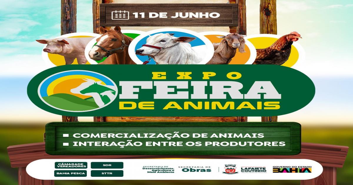 Lafaiete Coutinho: feira de animais acontecerá já tem data marcada