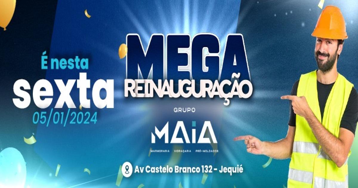Reinauguração do Grupo Maia, Vidraçaria Pré-Moldados e Marmoraria