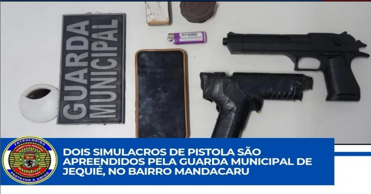 Guarda Municipal de Jequié deteve dois meliantes com simulacro de arma de fogo