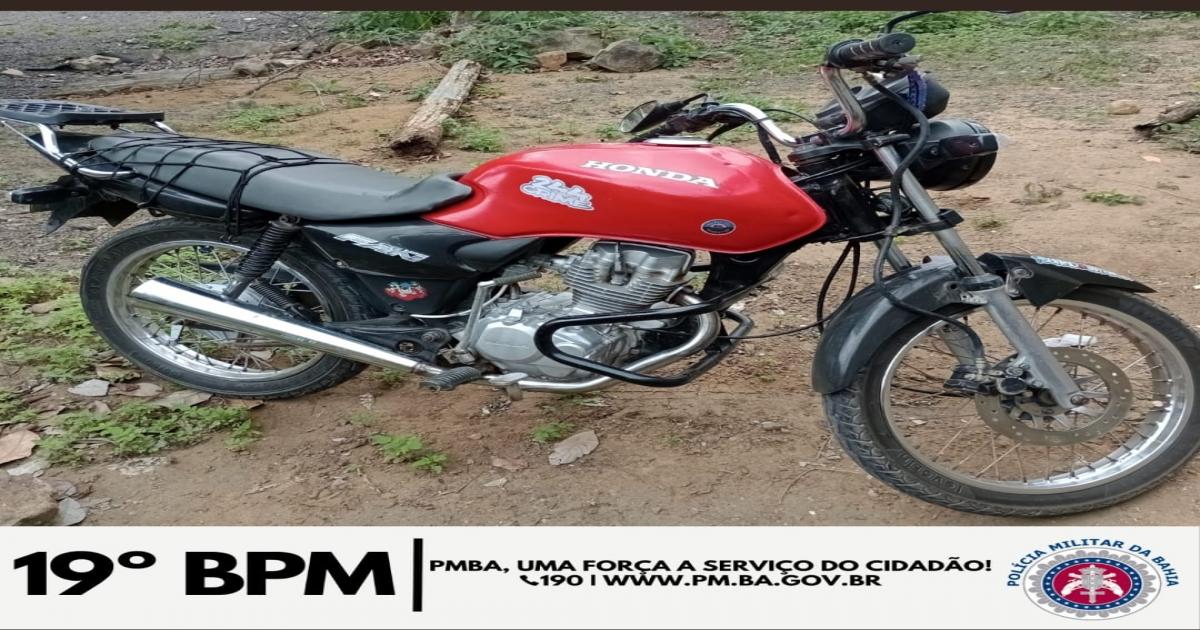 Irajuba: bandido fugiu e abandonou a moto